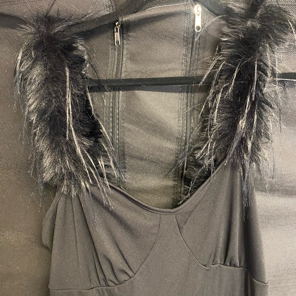 Black Ruffled Dress - Picture 3 of 7